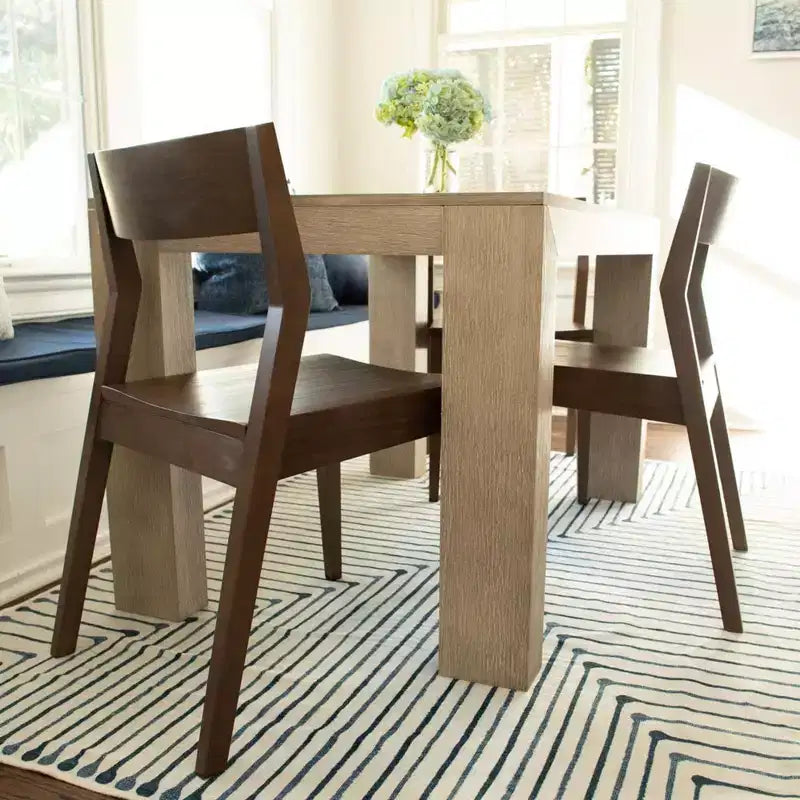 Plank+Beam Set di 4 Sedie Moderne per Sala da Pranzo, Sedie in Legno Massello per Cucina, Ufficio, Soggiorno