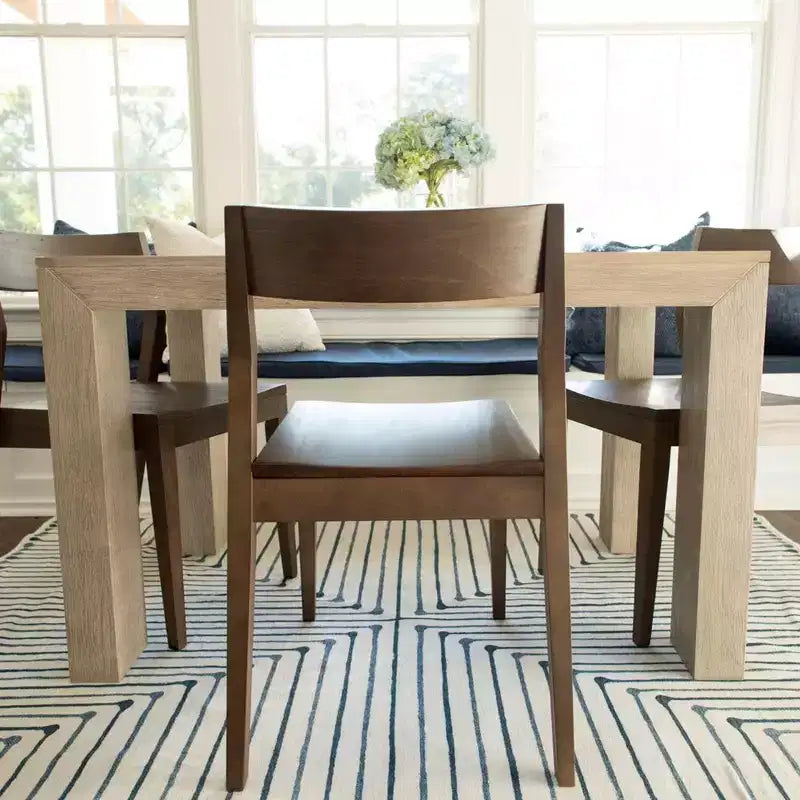 Plank+Beam Set di 4 Sedie Moderne per Sala da Pranzo, Sedie in Legno Massello per Cucina, Ufficio, Soggiorno