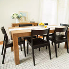 Plank+Beam Set di 4 Sedie Moderne per Sala da Pranzo, Sedie in Legno Massello per Cucina, Ufficio, Soggiorno