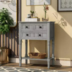 AndMakers Consolle rettangolare in legno da 23,7 pollici con 3 cassetti