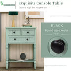 AndMakers Consolle rettangolare in legno da 23,7 pollici con 3 cassetti