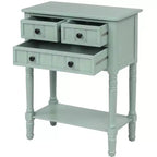 AndMakers Consolle rettangolare in legno da 23,7 pollici con 3 cassetti