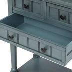 AndMakers Consolle rettangolare in legno da 23,7 pollici con 3 cassetti