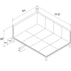 DHP Divano Letto Moderno Imbottito Metà Secolo