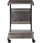 Tavolino laterale a C Sevilla Classics Rustic Ashwood con tasca portaoggetti laterale