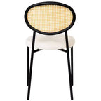 Set da pranzo LeisureMod 5 pezzi - Tavolo da pranzo rotondo da 36" con ripiano in MDF nero e base dorata, 4 sedie da pranzo in velluto con gambe in acciaio nero