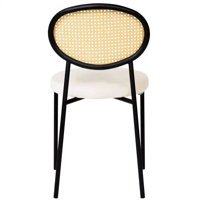 Set da pranzo LeisureMod 5 pezzi - Tavolo da pranzo rotondo da 36" con ripiano in MDF nero e base dorata, 4 sedie da pranzo in velluto con gambe in acciaio nero