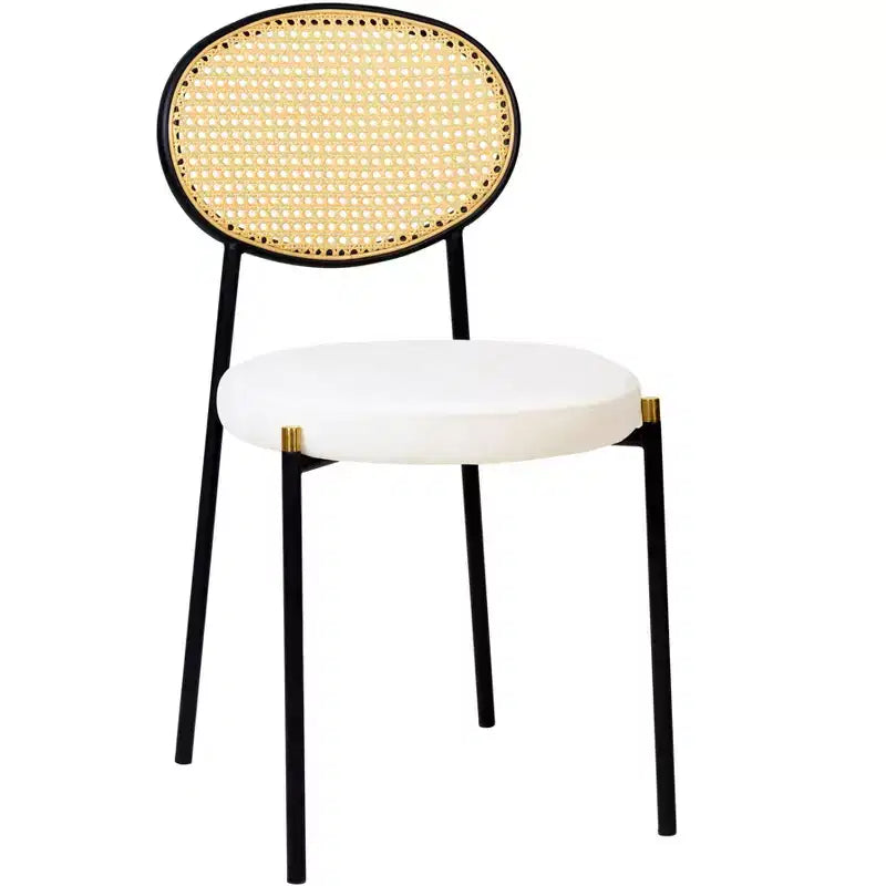 Set da pranzo LeisureMod 5 pezzi - Tavolo da pranzo rotondo da 36" con ripiano in MDF nero e base dorata, 4 sedie da pranzo in velluto con gambe in acciaio nero