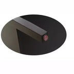 Kings Brand Furniture - Tavolo console in legno a 2 ante/Mobiletto contenitore accentuato Lisle, nero