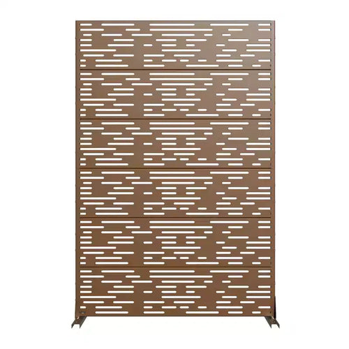 72 H47W Dovelina Black Metal Planter Box with Trellis Privacy Screen for Caf Patio,Garden & Balconies