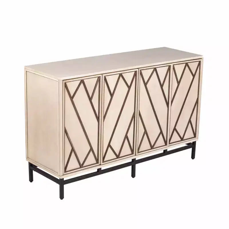HomeRoots Mobile Contenitore a Buffet Deco Champagne