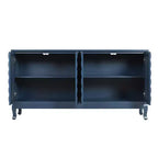 59 Mobile credenza a buffet, mobile contenitore in legno con ripiani regolabili, mobiletto bar per caffè a quattro ante, mobile console per soggiorno corridoio