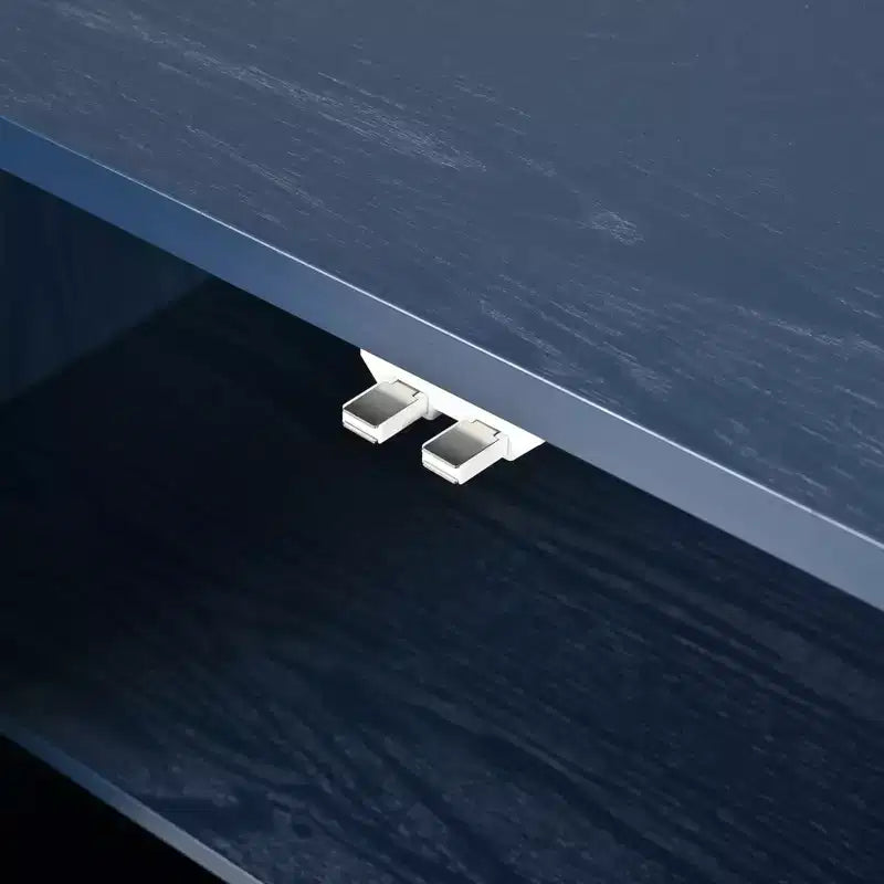 59 Mobile credenza a buffet, mobile contenitore in legno con ripiani regolabili, mobiletto bar per caffè a quattro ante, mobile console per soggiorno corridoio