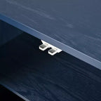 59 Mobile credenza a buffet, mobile contenitore in legno con ripiani regolabili, mobiletto bar per caffè a quattro ante, mobile console per soggiorno corridoio
