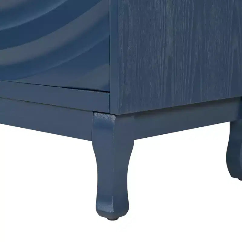59 Mobile credenza a buffet, mobile contenitore in legno con ripiani regolabili, mobiletto bar per caffè a quattro ante, mobile console per soggiorno corridoio