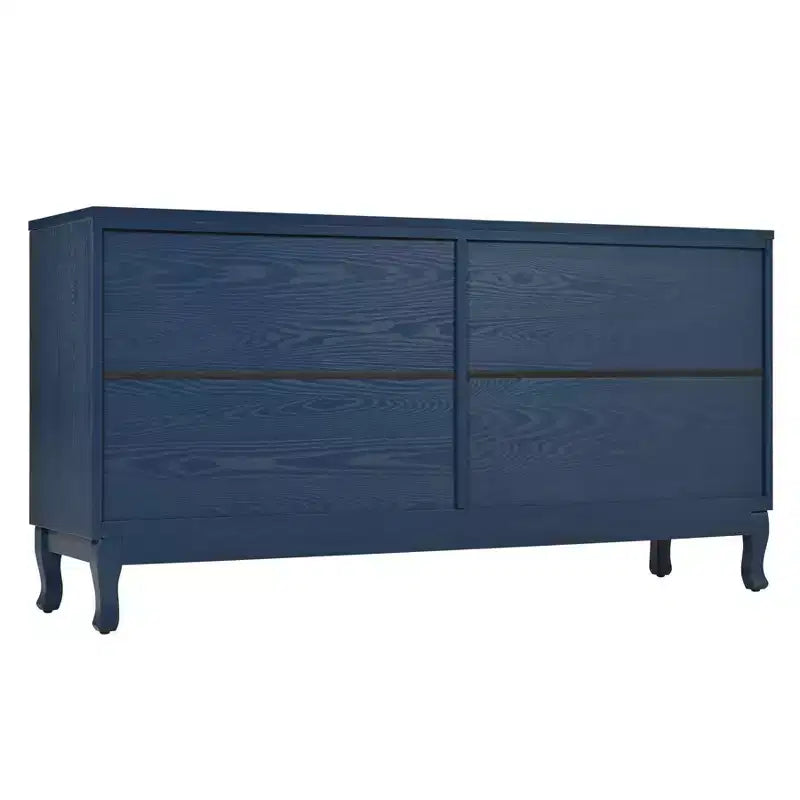 59 Mobile credenza a buffet, mobile contenitore in legno con ripiani regolabili, mobiletto bar per caffè a quattro ante, mobile console per soggiorno corridoio