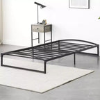 Struttura letto in metallo Garvee, piattaforma a basso profilo con doghe in acciaio, non è necessario il box spring, facile da montare