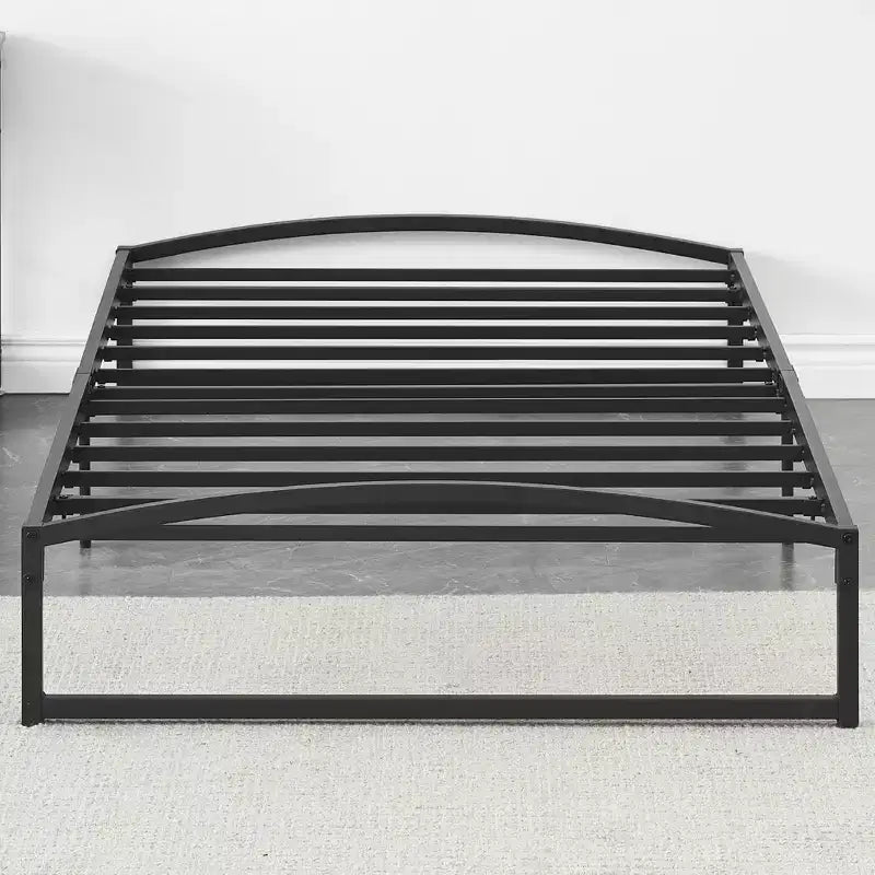Struttura letto in metallo Garvee, piattaforma a basso profilo con doghe in acciaio, non è necessario il box spring, facile da montare