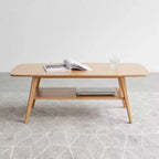 Chic Crate - Tavolino da caffè in Legno Massello 100% dal Sapore Naturale, Montaggio Semplice e Ripiano Portaoggetti - Scrivania Multifunzione