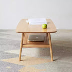 Chic Crate - Tavolino da caffè in Legno Massello 100% dal Sapore Naturale, Montaggio Semplice e Ripiano Portaoggetti - Scrivania Multifunzione