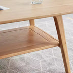 Chic Crate - Tavolino da caffè in Legno Massello 100% dal Sapore Naturale, Montaggio Semplice e Ripiano Portaoggetti - Scrivania Multifunzione