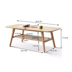 Chic Crate - Tavolino da caffè in Legno Massello 100% dal Sapore Naturale, Montaggio Semplice e Ripiano Portaoggetti - Scrivania Multifunzione
