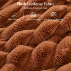 Divano letto componibile modulare Belffin con letto estraibile, in corduroy, doppia chaise longue con contenitore