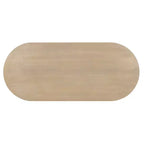 Set da pranzo ovale Whisen da 6 pezzi - Tavolo in legno di gomma con 4 sedie in rattan e panca, set da cucina moderno per 6 persone