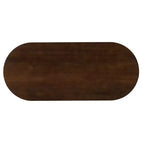 Set da pranzo ovale Whisen da 6 pezzi - Tavolo in legno di gomma con 4 sedie in rattan e panca, set da cucina moderno per 6 persone