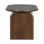 Set da pranzo ovale Whisen da 6 pezzi - Tavolo in legno di gomma con 4 sedie in rattan e panca, set da cucina moderno per 6 persone