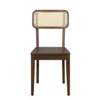 Set da pranzo ovale Whisen da 6 pezzi - Tavolo in legno di gomma con 4 sedie in rattan e panca, set da cucina moderno per 6 persone