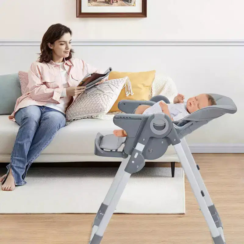 Seggiolone per neonati, seggioloni multifunzione per bambini con altezza e reclinazione regolabili
