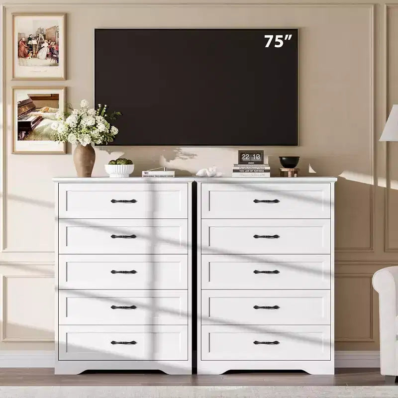 Cassettiera Whizmax per camera da letto con cassetti, cassettiera in legno per armadio, soggiorno, corridoio, cameretta, cameretta dei bambini