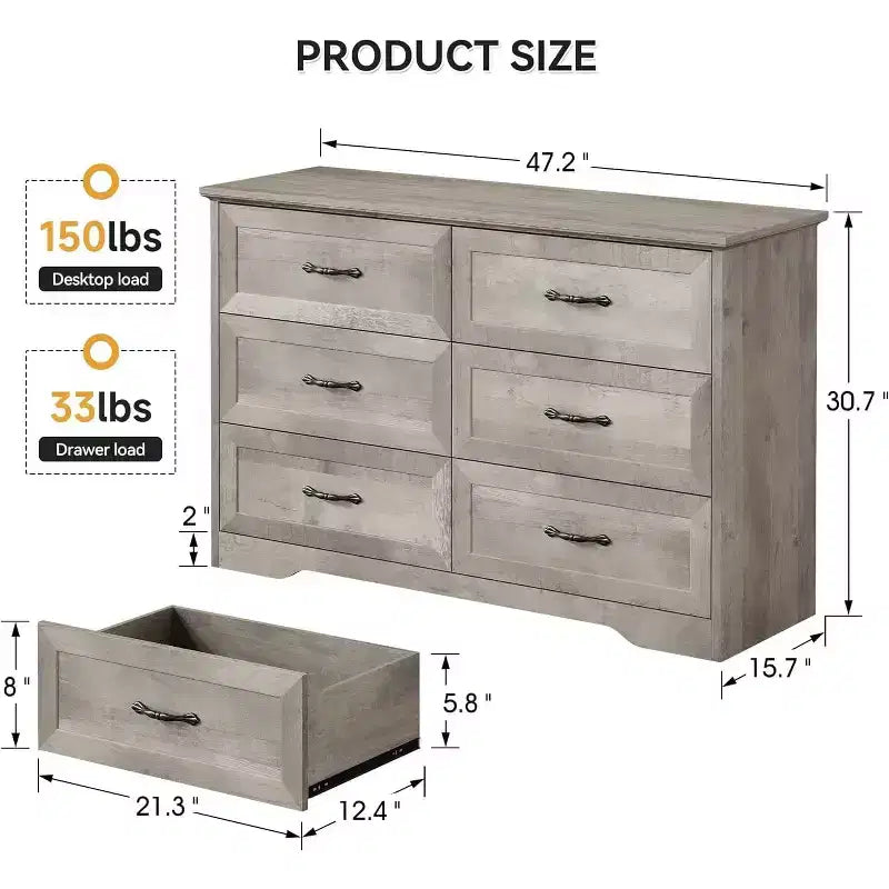 Cassettiera Whizmax per camera da letto con cassetti, cassettiera in legno per armadio, soggiorno, corridoio, cameretta, cameretta dei bambini