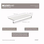 ClosetMaid Kit Mensola Superiore e Asta Appendiabiti Modulare - ClosetMaid