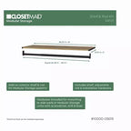 ClosetMaid Kit Mensola Superiore e Asta Appendiabiti Modulare - ClosetMaid