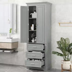 Mobile alto da bagno con tre cassetti