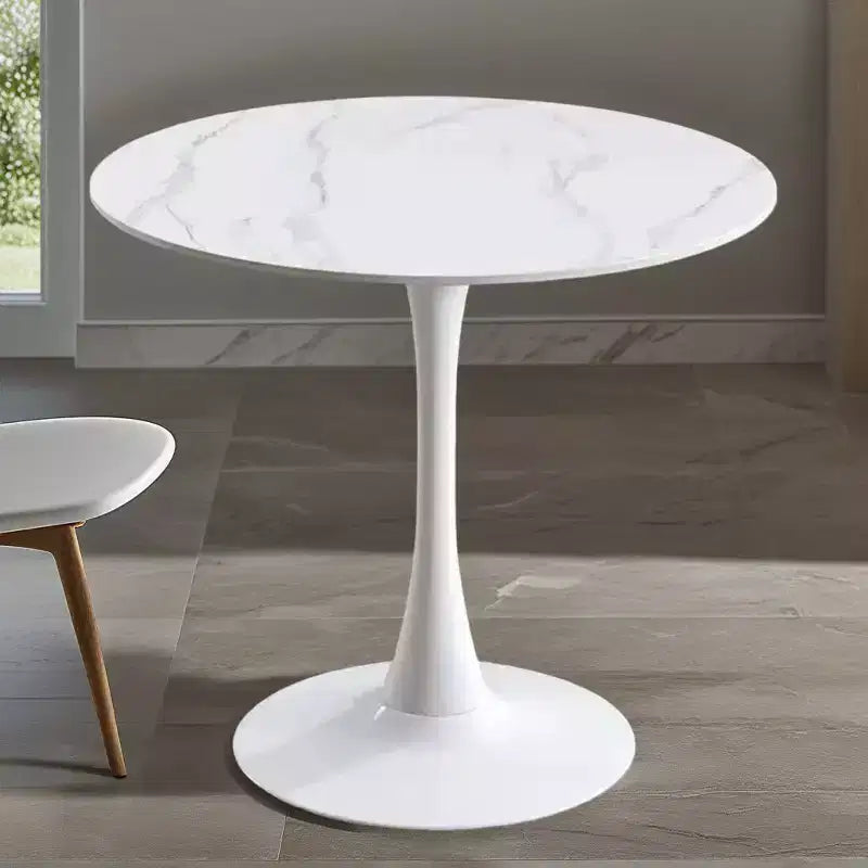 Vatros Tavolo da Pranzo Moderno Tavolo Bistrò Rotondo per 2 Persone
