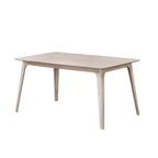 New Classic Furniture, Set da pranzo Oscar 5 pezzi in legno, Frassino bianco