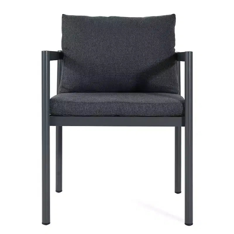 MAYEERTY Set di 2 Sedie da Esterno in Alluminio per Patio, Tutte le Stagioni, con Braccioli, Capacità 136 kg