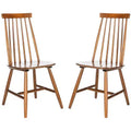 Priam Dining Chair (Set of 2) - DCH1403 - Walnut - Safavieh