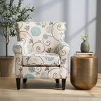 Christopher Knight Home Roseville Poltrona Club Rivestita in Tessuto Contemporanea