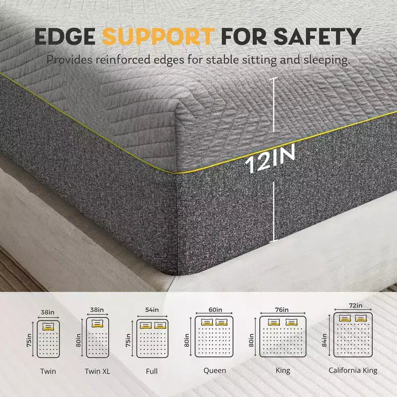 Materasso Ego 12 Medio in Memory Foam Adattivo al Tè Verde