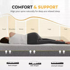 Materasso Ego 12 Medio in Memory Foam Adattivo al Tè Verde