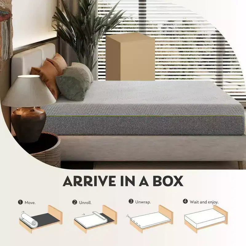 Materasso Ego 12 Medio in Memory Foam Adattivo al Tè Verde