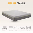 Materasso Ego 12 Medio in Memory Foam Adattivo al Tè Verde