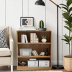 [36 pollici | Ripiano aperto] Mobile decorativo in legno naturale senza ante (scaffale a più livelli + design moderno)