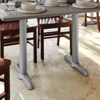 Flash Furniture Base a T per tavolo da ristorante 5'' x 22'' con colonna ad altezza tavolo da 3'' di diametro
