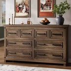55 Mobile Contenitore a 8 Cassetti, Credenza Retrò, Mobile Contenitore Multicassetti, Mobile in Legno Stile Retrò