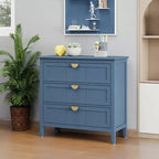 GDFStudio Virginia 31.5 Wood Storage Cabinet with 3 Dawers